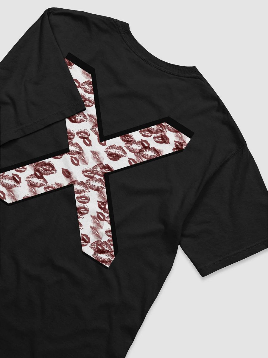 White X Burgandy Lipstick Kisses Shirt product image (48)