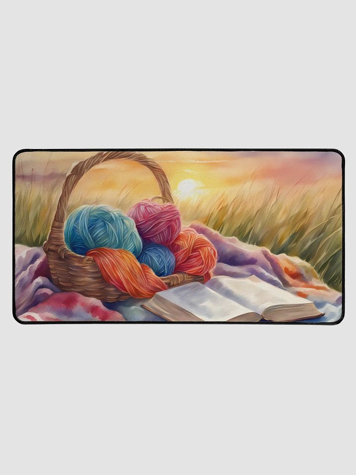 Yarn Basket with a Book at Sunrise, 15.5