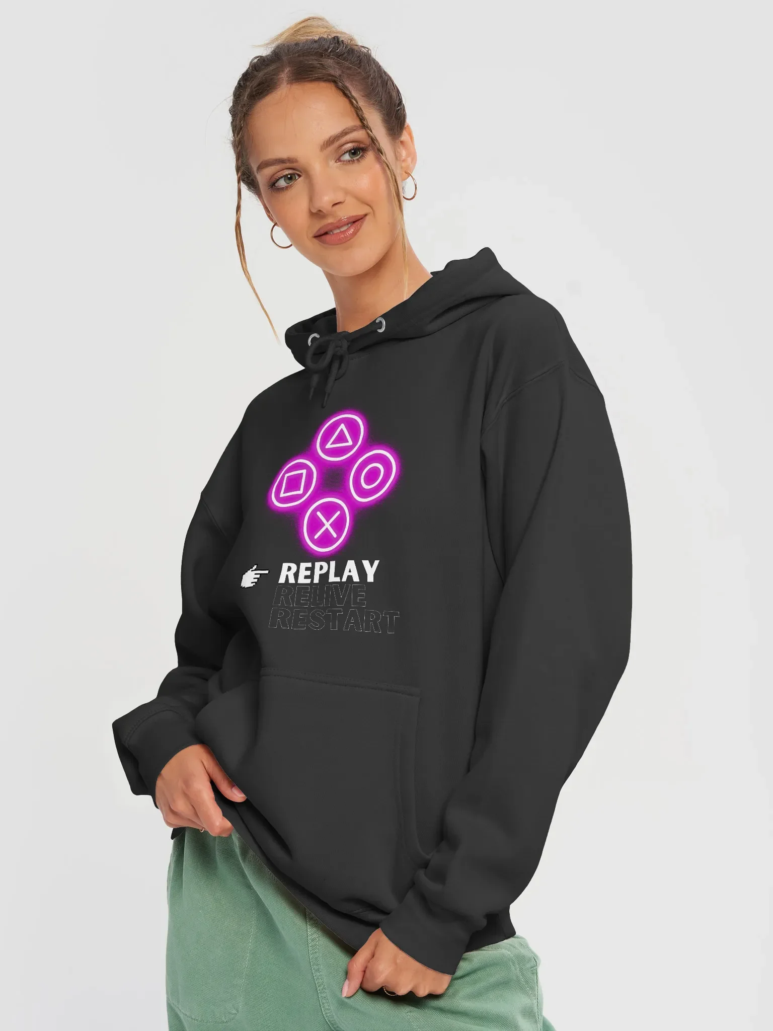 Replay/Relive/Restart Hoodie product image (3)