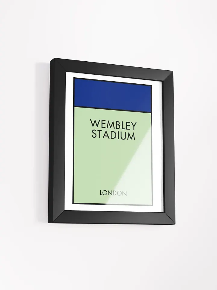 Wembley Stadium London Monopoly Title Art Framed Print product image (2)