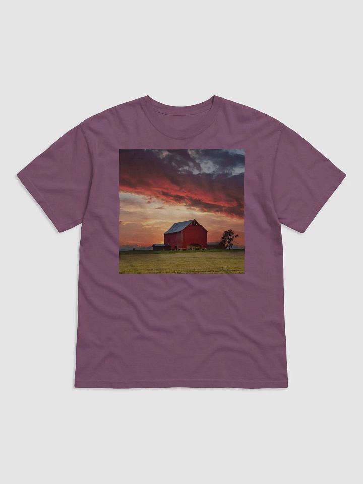 Countryside Escape: Sunset Farmhouse T-Shirt product image (6)