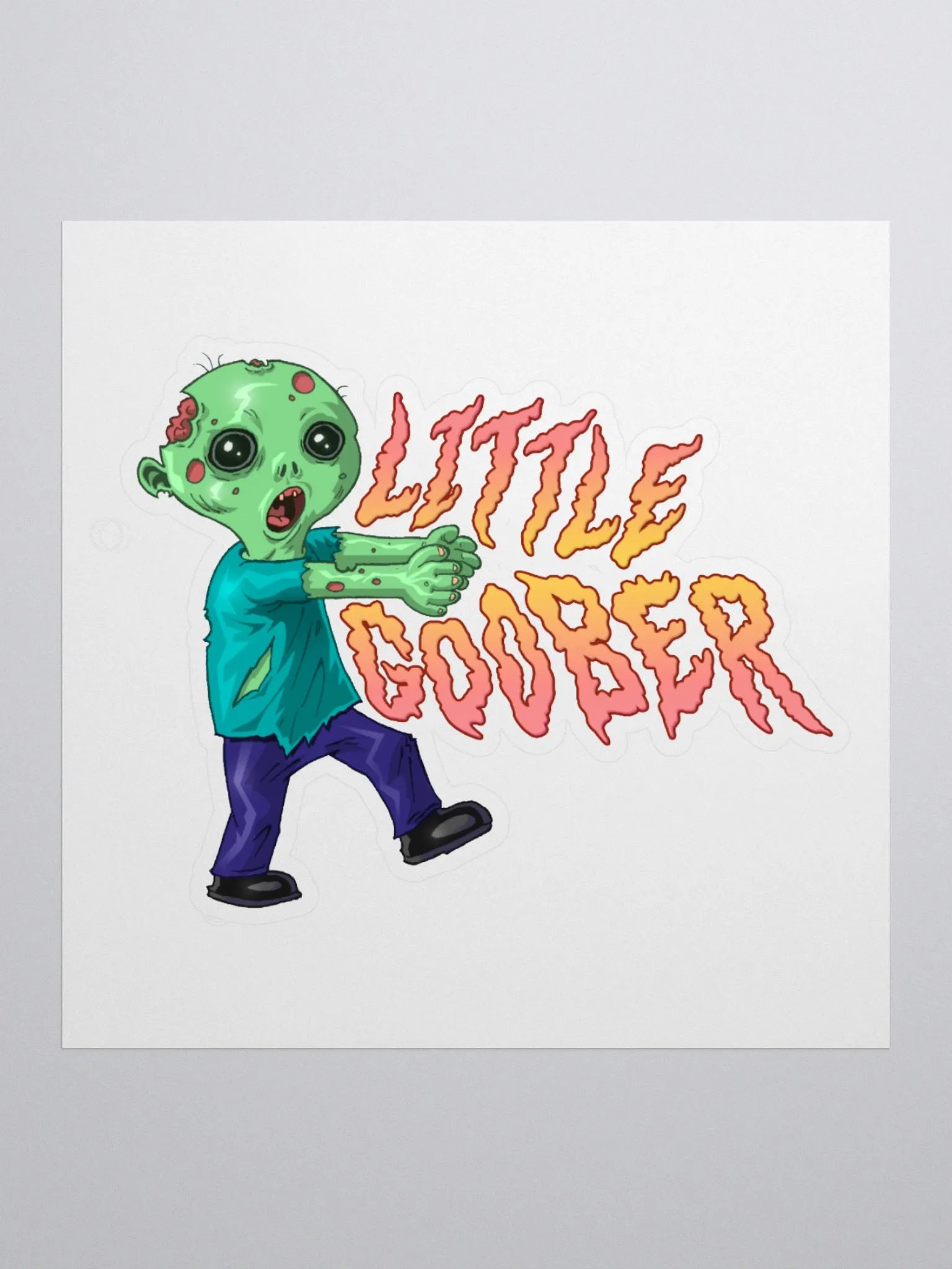 Little Goober Baby Zombie Sticker product image (2)