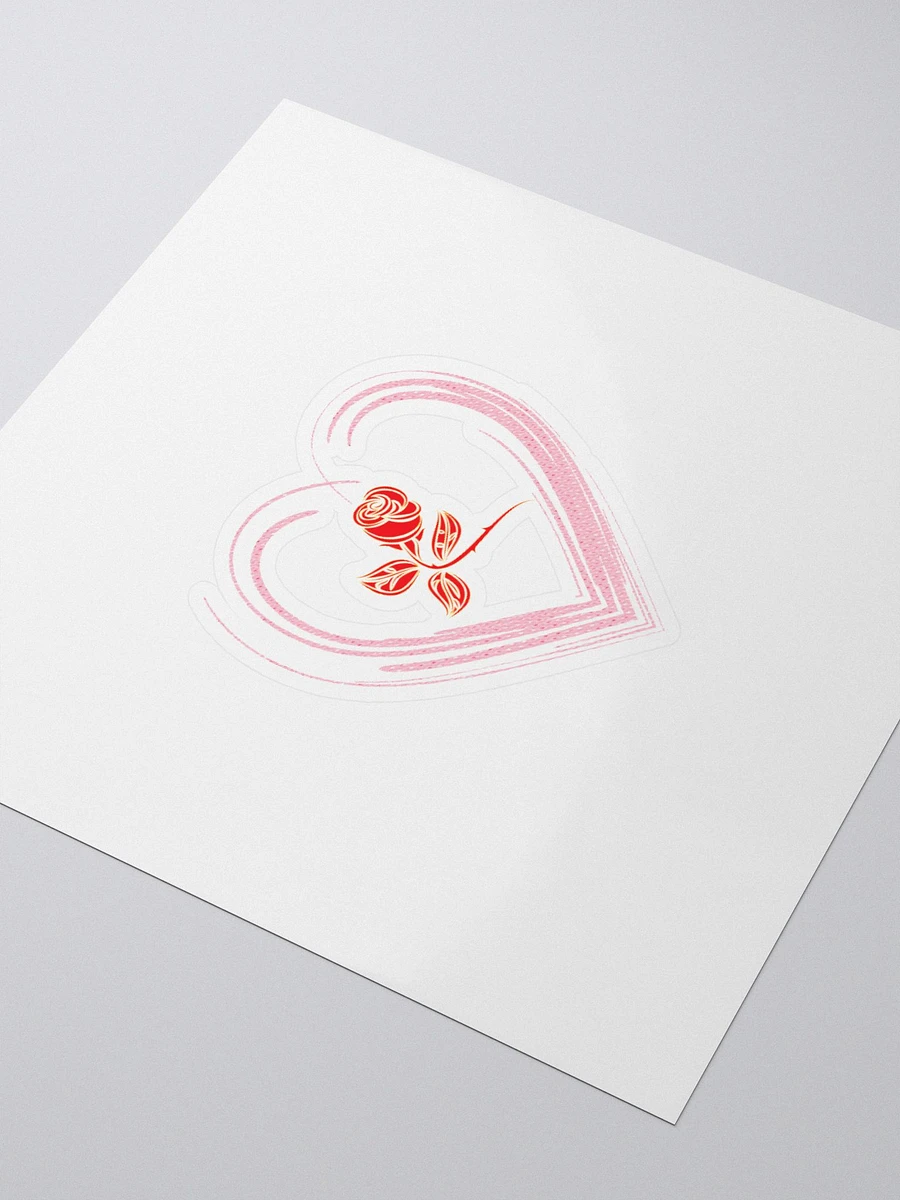 Golden Rose Heart Sticker product image (10)