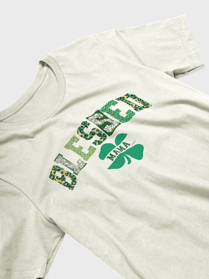 St Patricks Day Blessed Mama Shirt - Clover t-shirt St Patricks Gift for Mother product image (2)