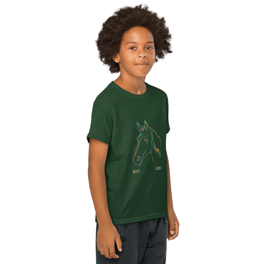 Vibrant Equine Profile Youth Tee product image (22)
