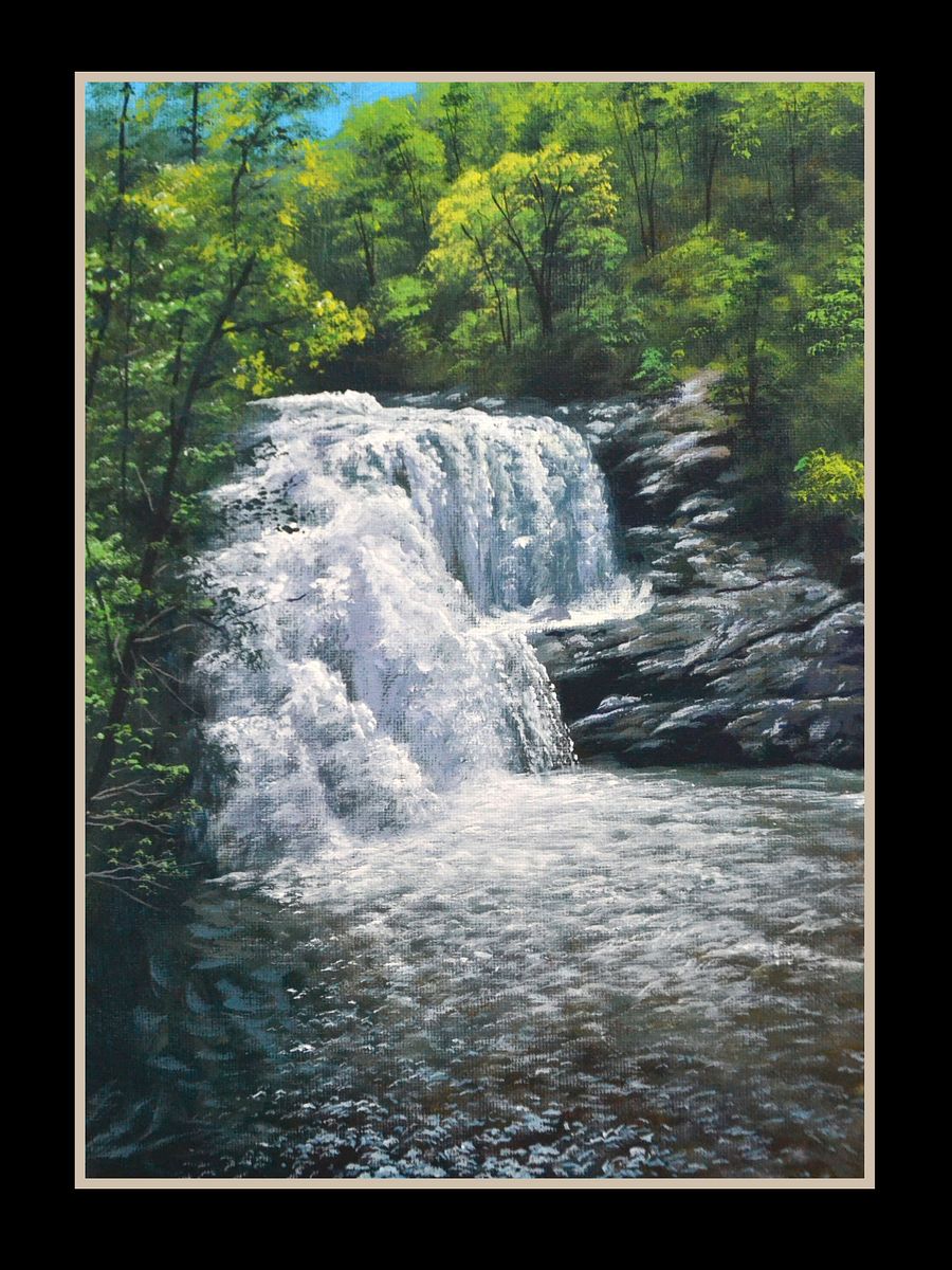DOWNLOADABLE Acrylic Painting Tutorial - Waterfalls product image (1)