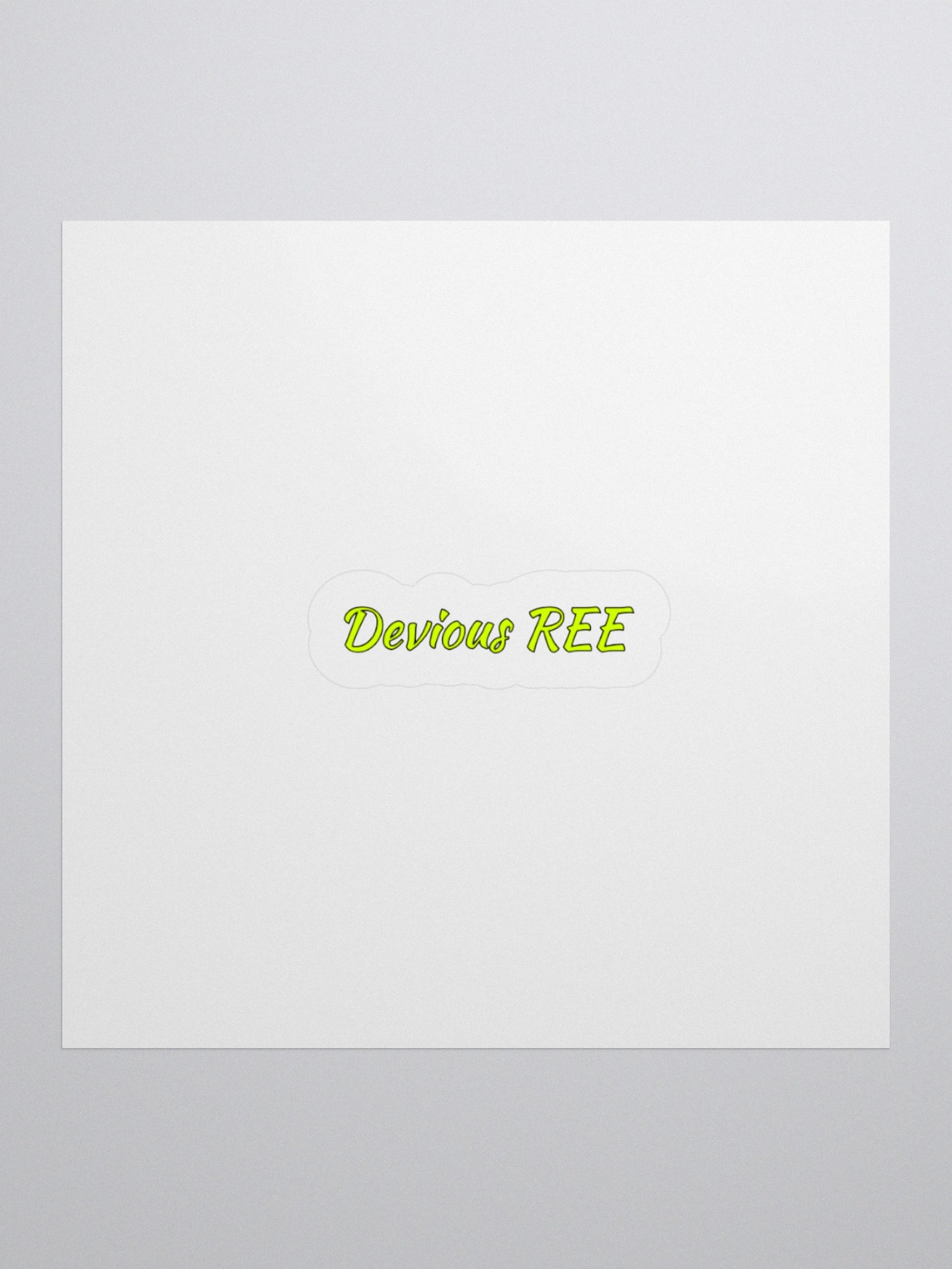 Devious REE. Meme Sticker. product image (1)