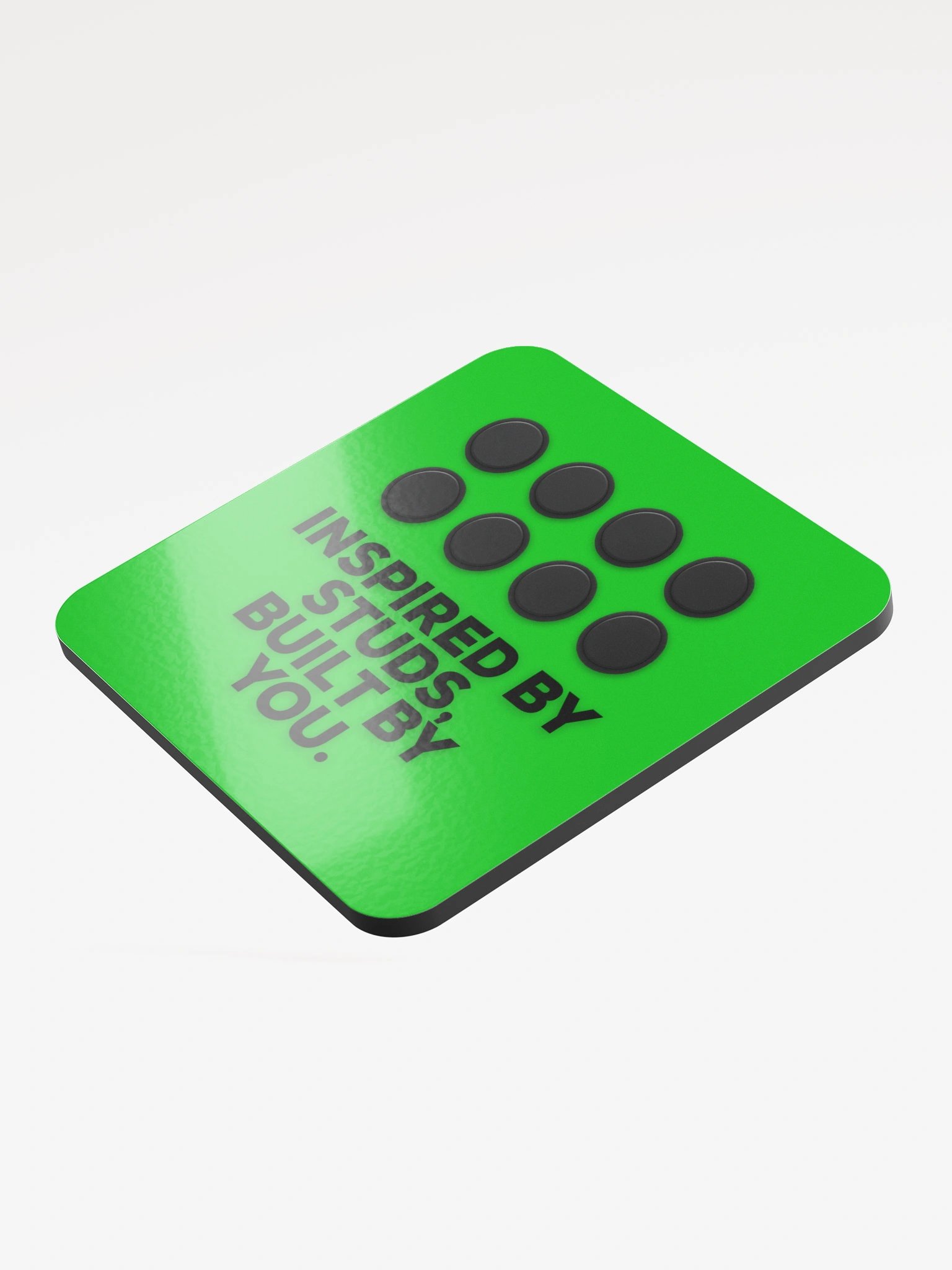 Inspired by Studs (Green) Coaster product image (4)