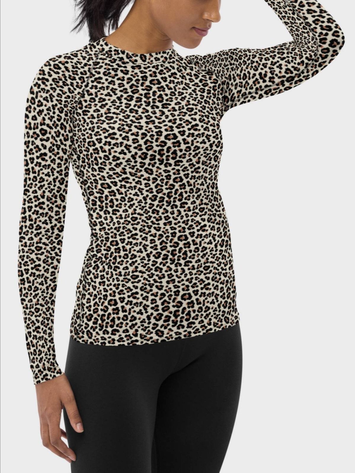 Rash Guard "Abstract Animal Leopard Skin Fur Pattern" product image (4)