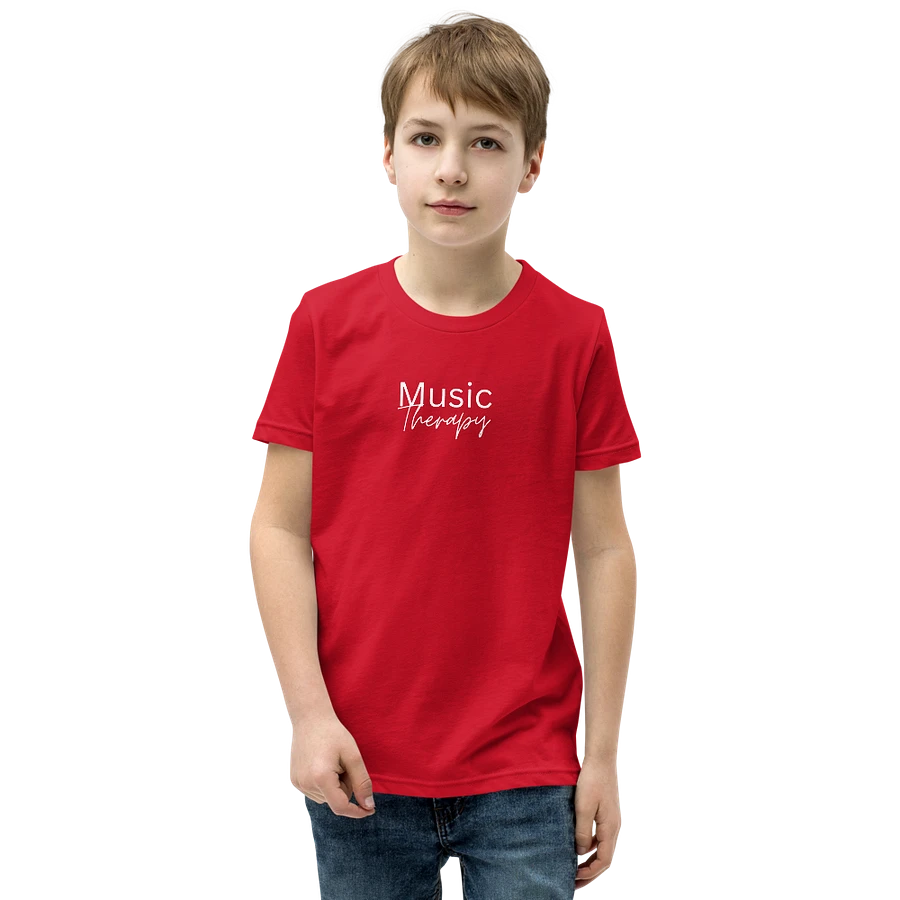 Music Therapy Youth T-Shirt - Red product image (1)
