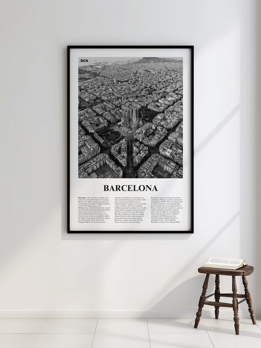 Barcelona 01 Newspaper Poster | Framed product image (23)