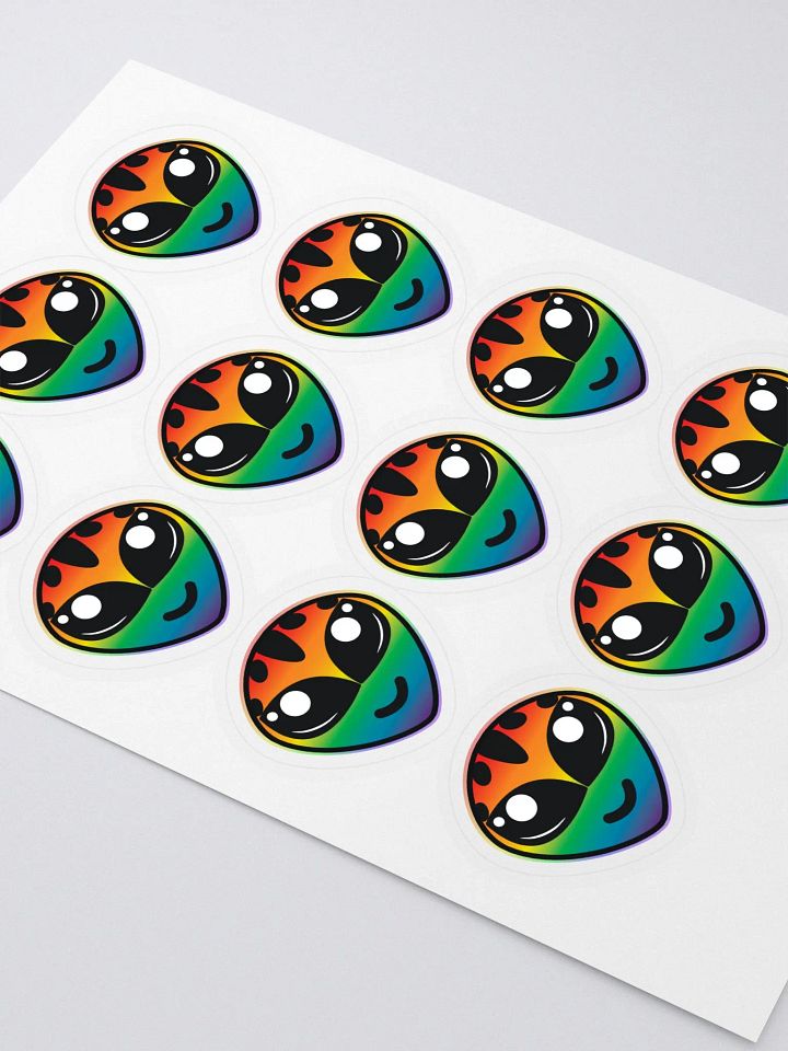 Rainbow Alien Sticker Sheet (12) product image (2)