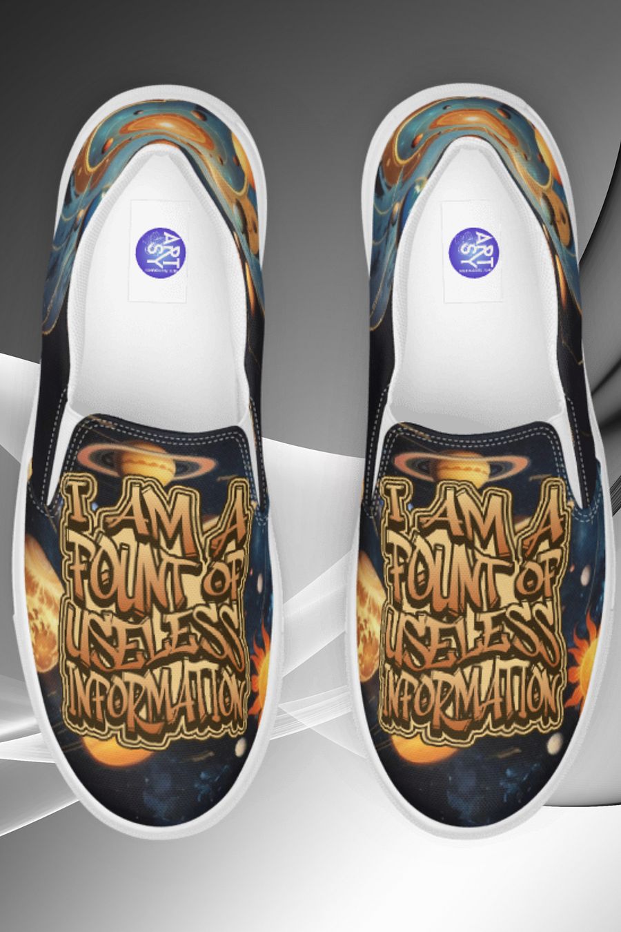Funny Fount of Useless Information All Over Print Shoes product image (1)