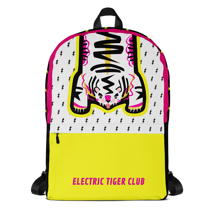 Yellow & Pink Tiger Backpack - Electric Tiger Club product image (1)