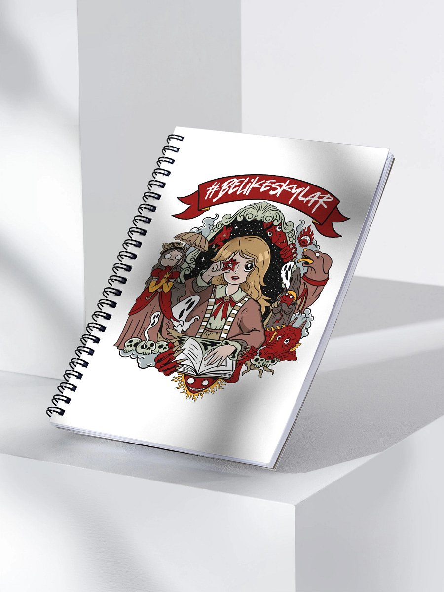#BELIKESKYLAR Spiral NoteBook product image (3)