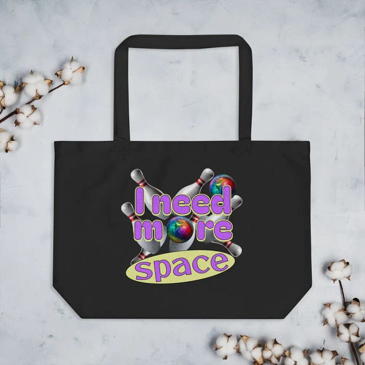 I Need More Space Bowling Playful Pins Eco Tote product image (2)