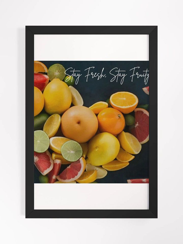 Wall Art Lemon & Peach Framed High-Quality Matte Poster (in) product image (1)