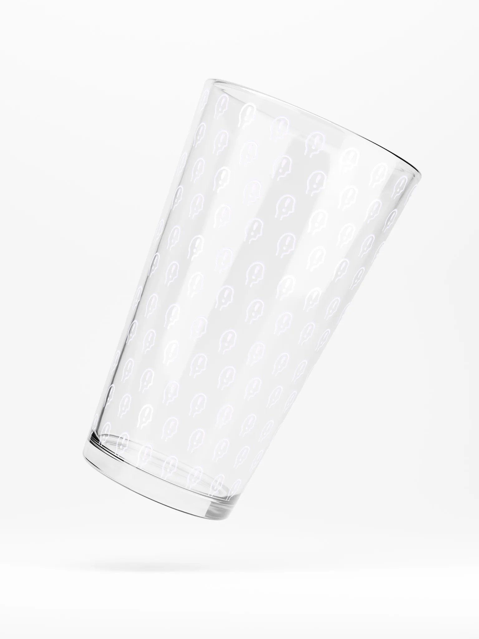 exclaiming mentally (repeating lavender design) pint glass product image (5)