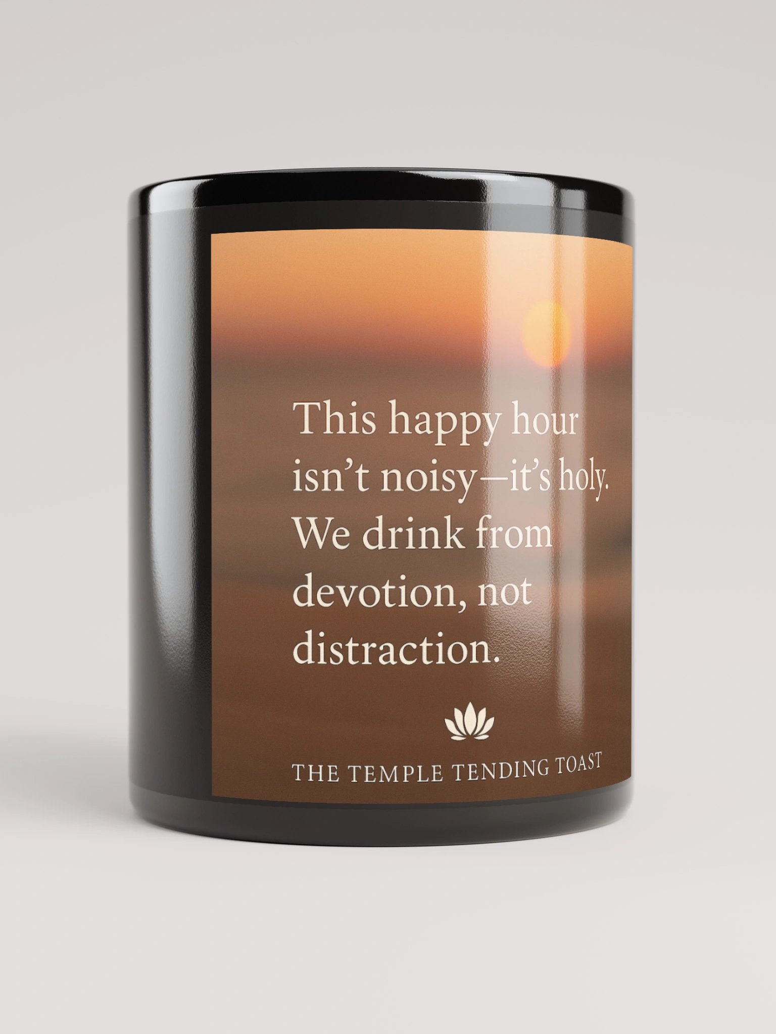 🪷🌅 The Temple Tending Toast — Black Glossy Edition product image (9)