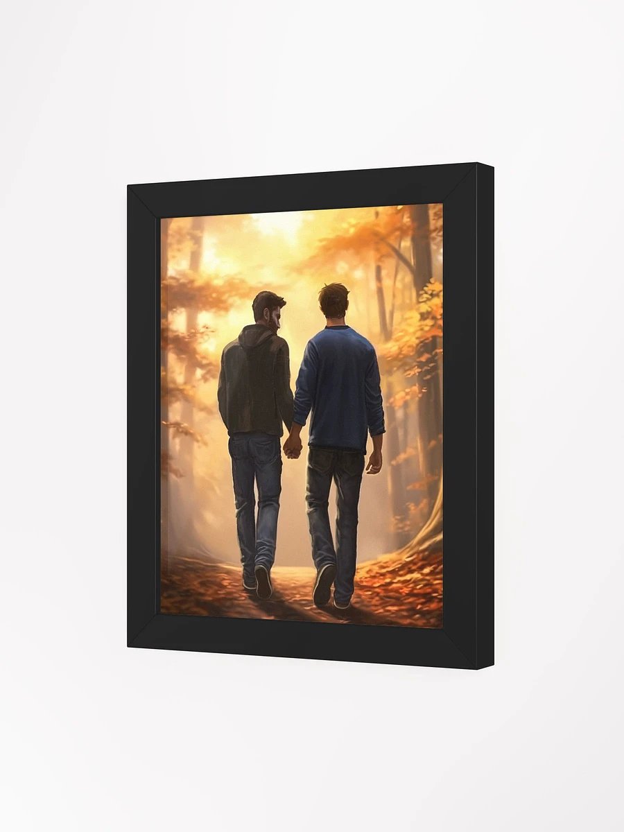 Fall Romance - Gay Couple Framed Poster product image (3)