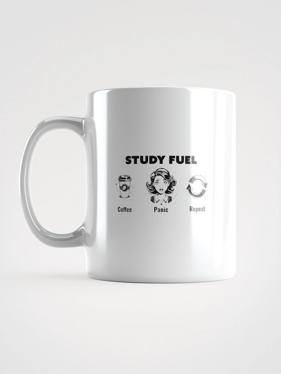 Study Fuel: Coffee Panic Repeat Funny Coffee Lover Mug product image (5)
