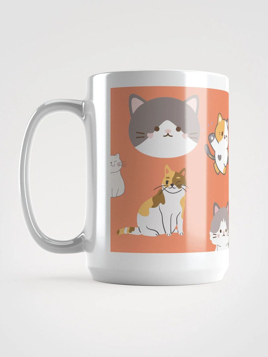 Whimsical Cats White Glossy Mug 🐾 product image (6)