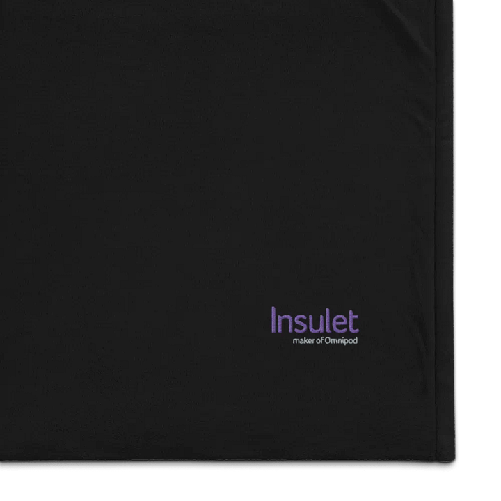 Insulet Cozy Embroidered Sherpa Blanket product image (1)