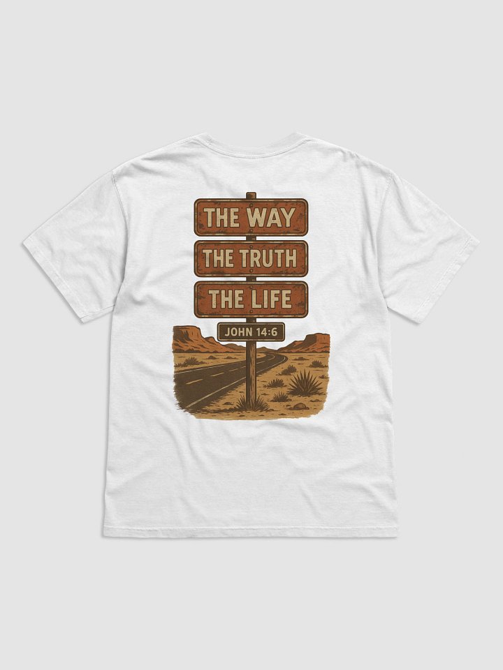 The Way, The Truth, The Life – Vintage Road Sign (John 14:6) product image (1)