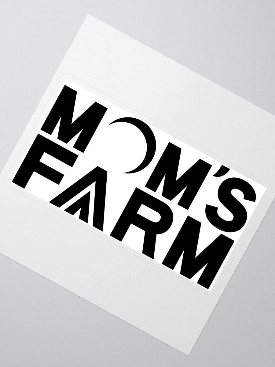 Mom's Farm Black Sticker product image (2)