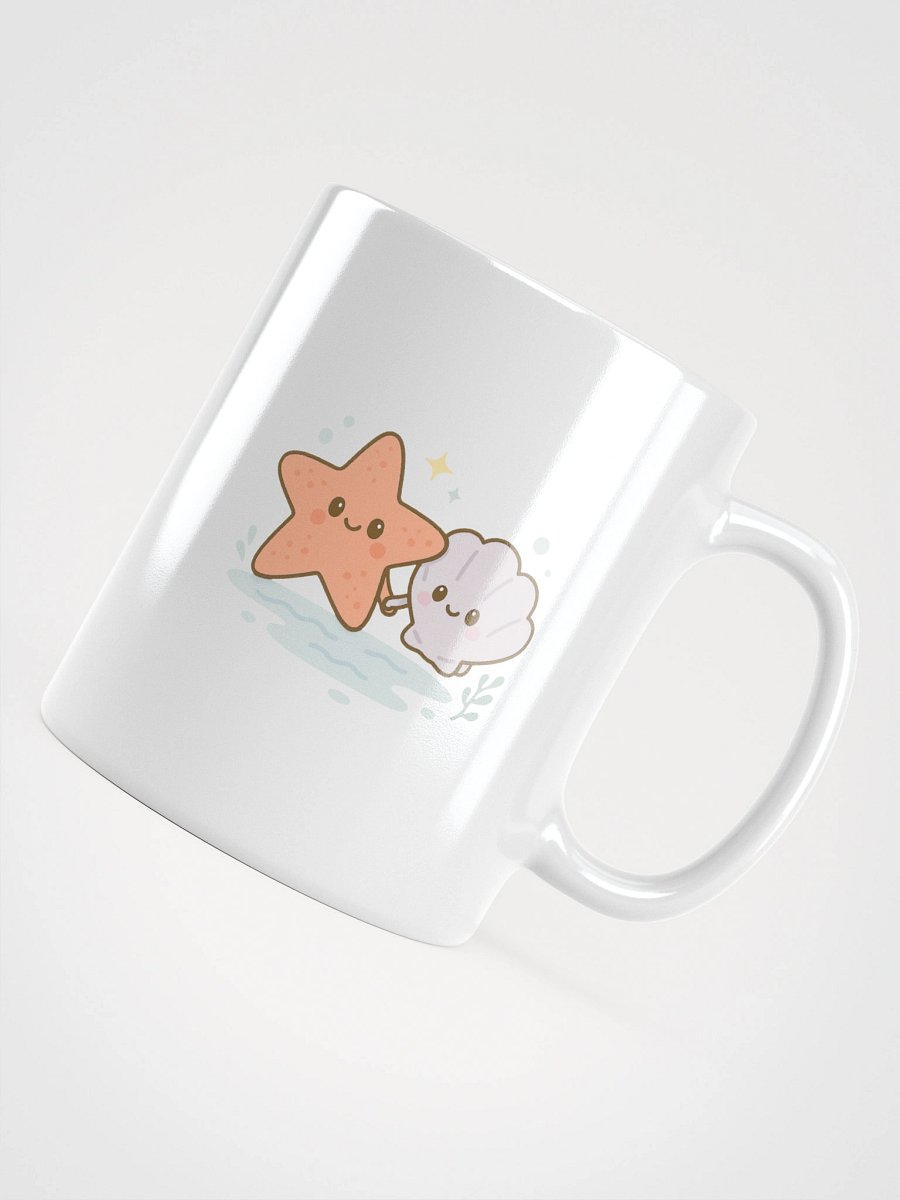 Starfish & Seashell White Glossy Mug product image (11)