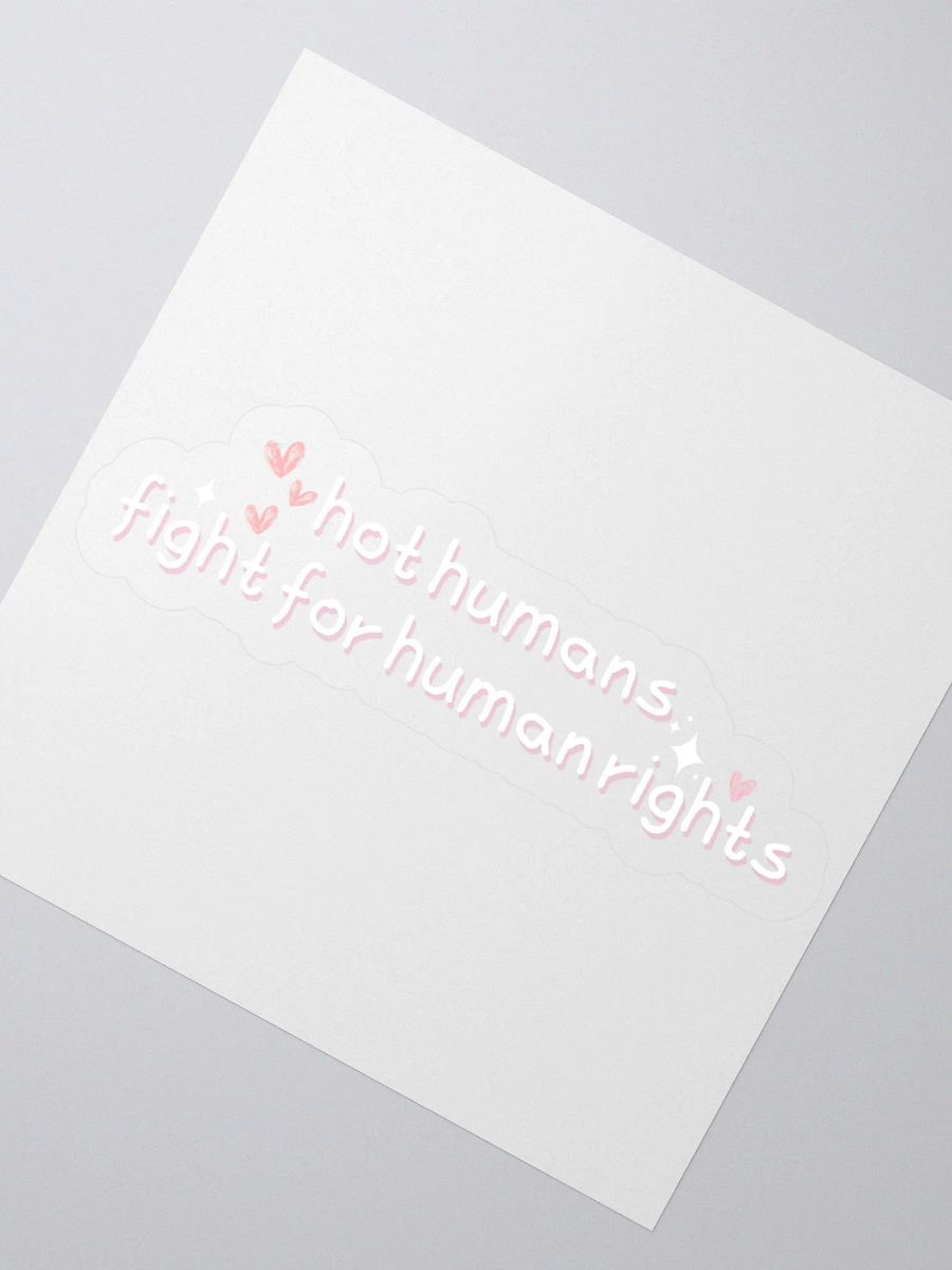 hot humans fight for human rights sticker product image (4)