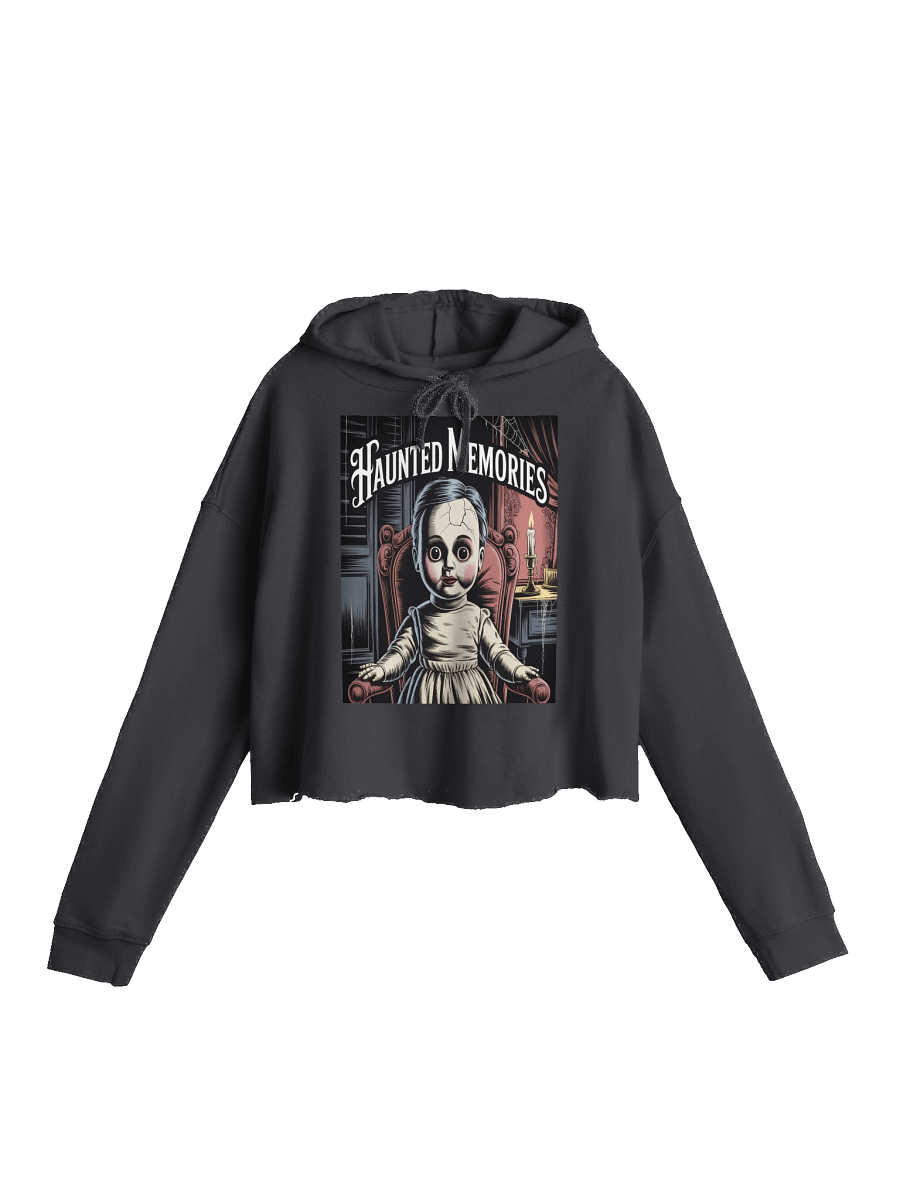 Midnight Veil Designs Gothic Women's Cropped Hoodie - Black, Sizes S-2XL product image (1)