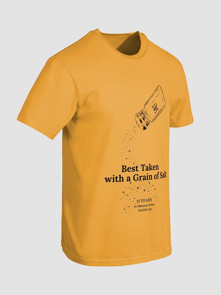 Best Taken with a Grain of Salt – 13 TO LIFE T-shirt – Black Print on Color product image (2)