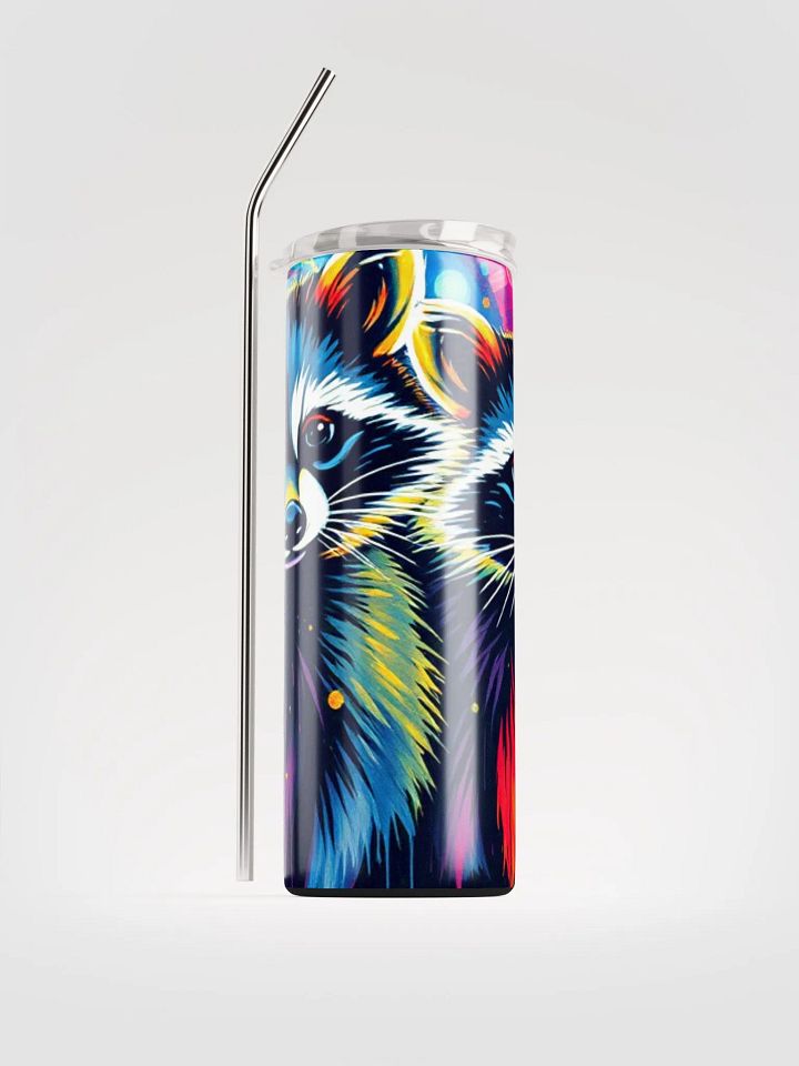 Whimsical Raccoon Stainless Steel Tumbler product image (1)