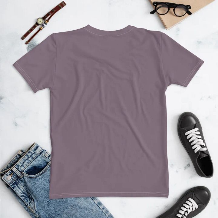Plain Faded Orchid Grey Soft Summer Women's Crewneck Polyester Heavyweight Premium T-Shirt by Treasure Pie product image (2)