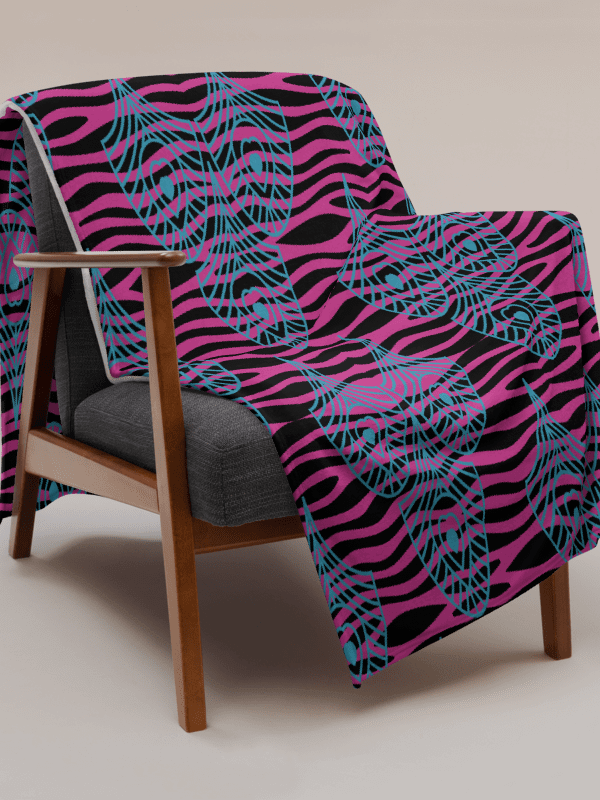 Pink Peacock Feathers Paradise Throw Blanket product image (15)