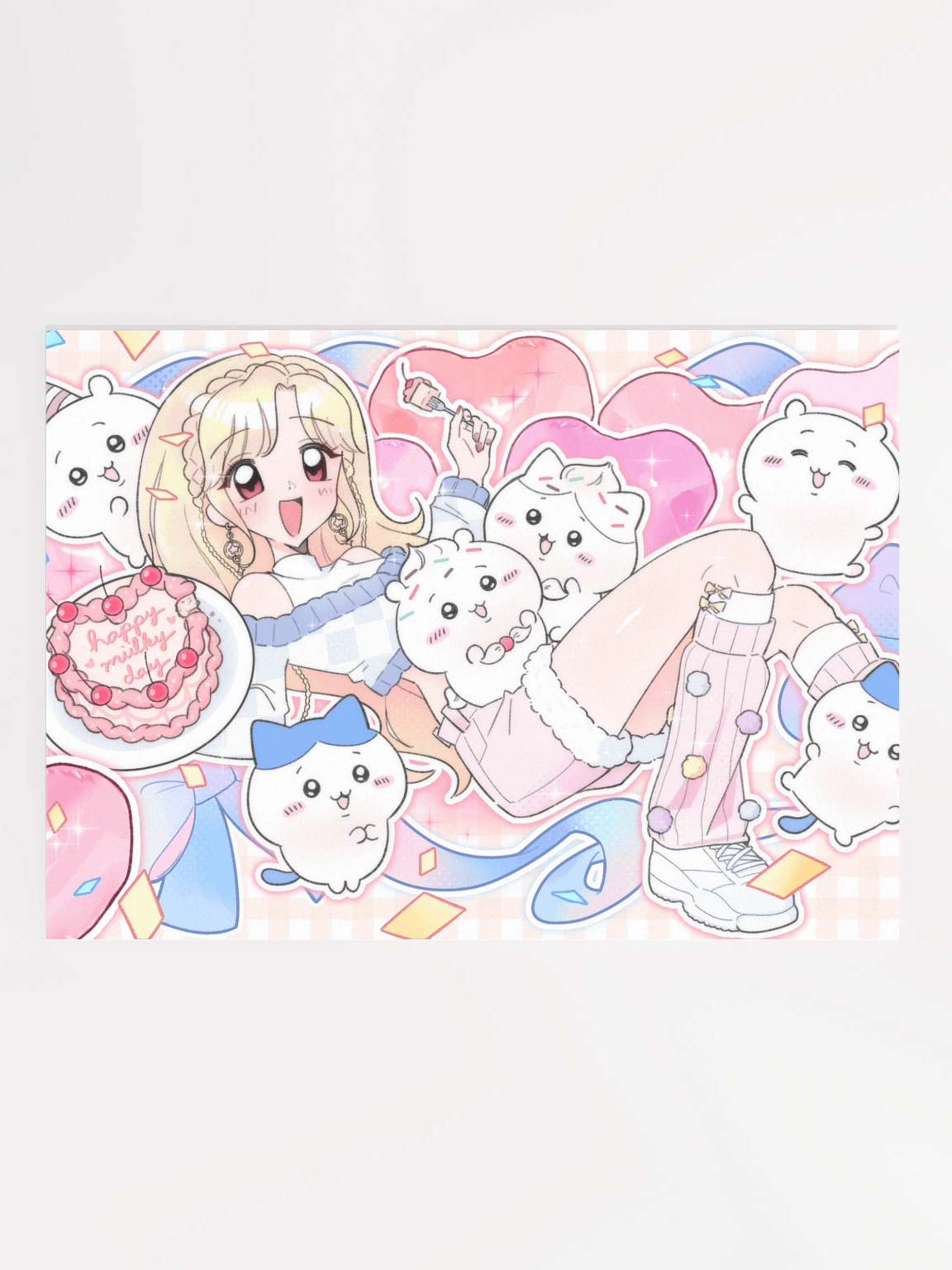 Birthday with Miikawa & Chiikawa ~ 2025 ver. Print product image (1)