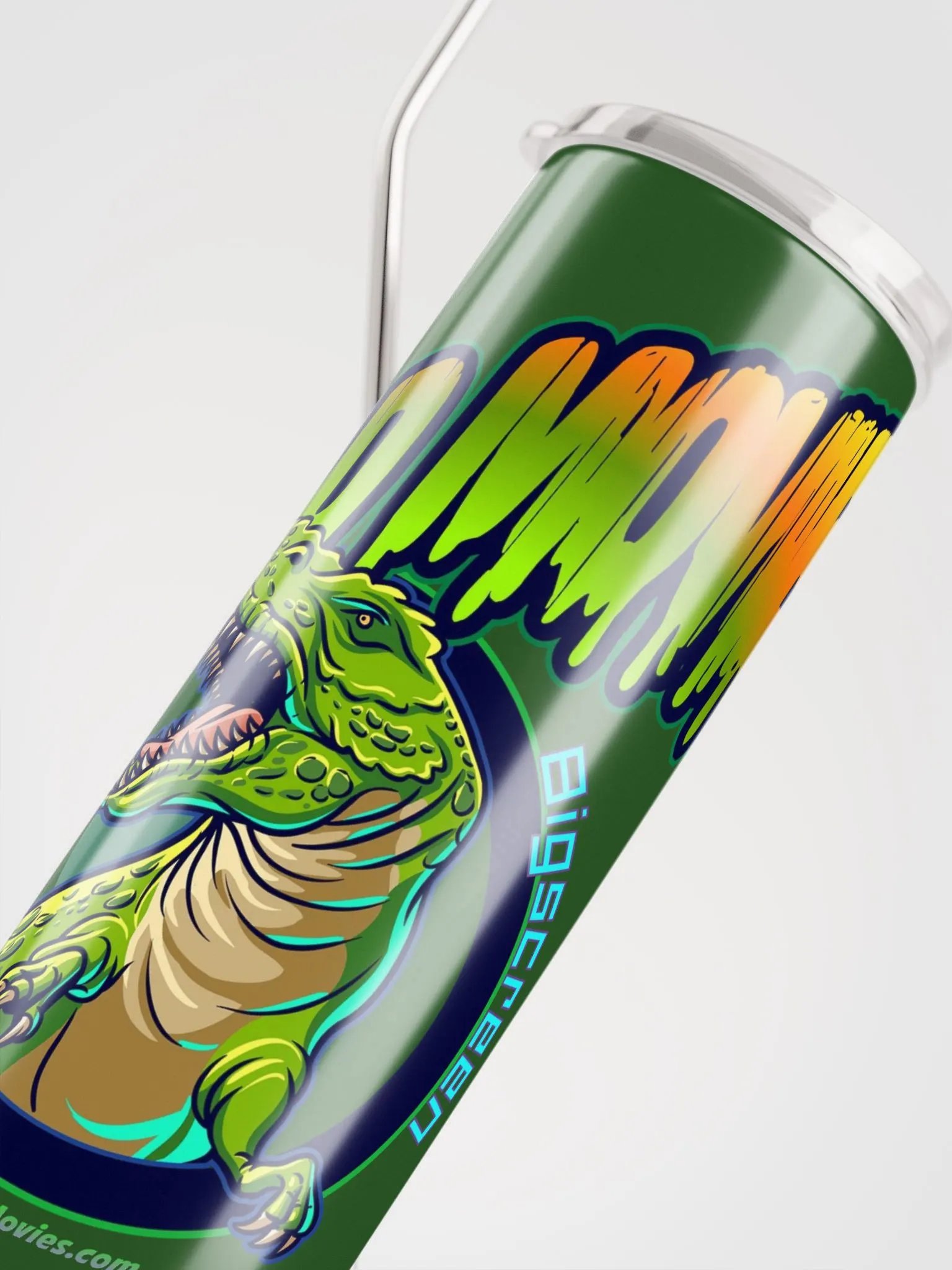 Bad Movies Green Steel Tumbler product image (4)