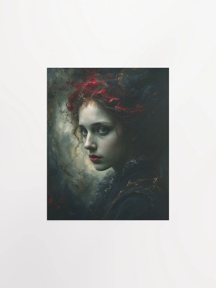 Gothic Muse Portrait Matte Poster product image (1)