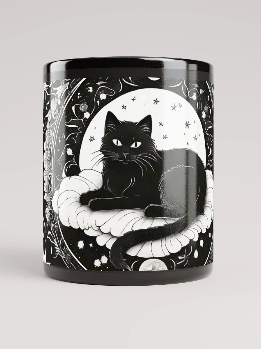 The Lord Of the Clouds - Black Cat on a Glossy mug product image (5)