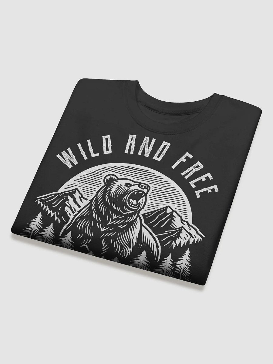 Vintage Grizzly - Wild and Free Design Sweatshirt product image (3)
