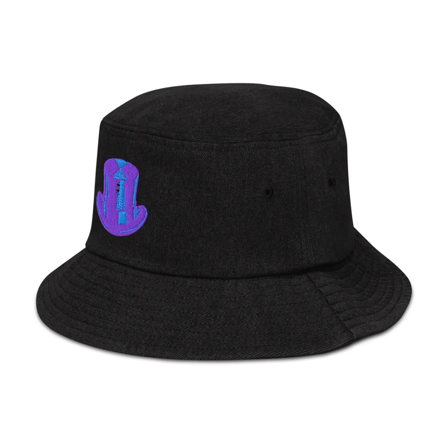 Pixelated Perfection Denim Bucket Hat product image (7)