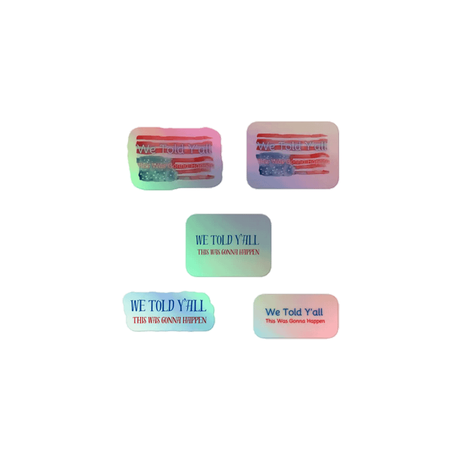 Resistors, We Told Y'all , Holo Sticker Pack product image (1)