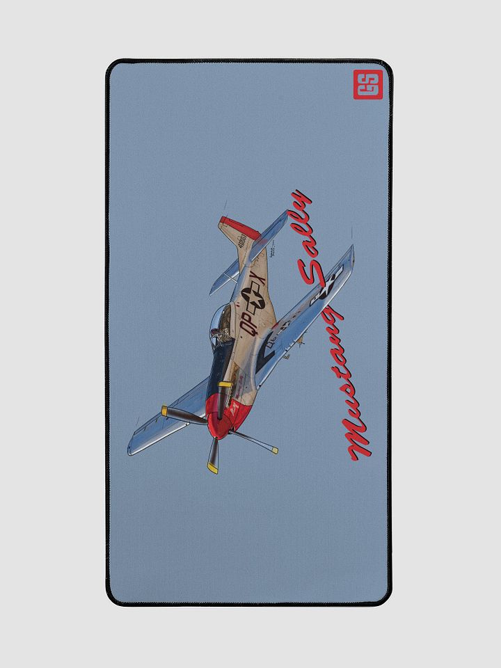 P-51 Mustang Sally Digital Illustration Desk Mat Ideal Aviation Gift product image (2)