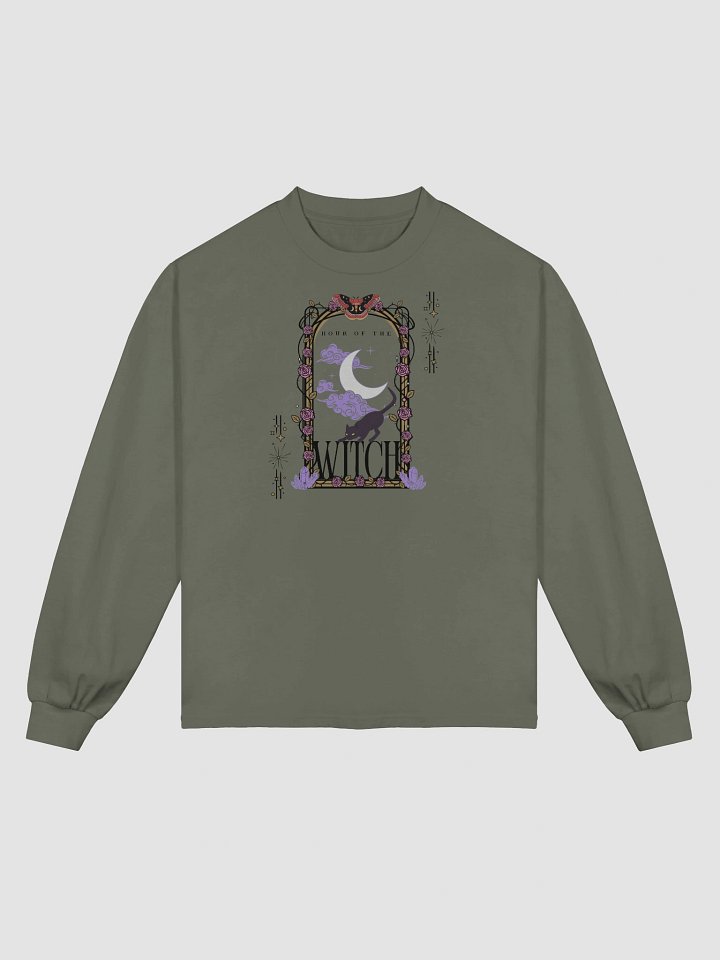 Hour of the Witch black text edition long sleeve shirt product image (1)