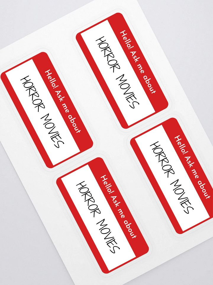 Ask Me About Horror Movies Stickers product image (2)