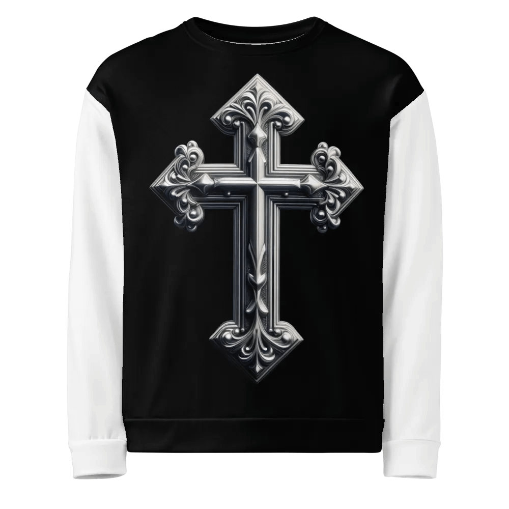 A Silver Angel and Cross - Unisex Sweatshirt #4 product image (1)