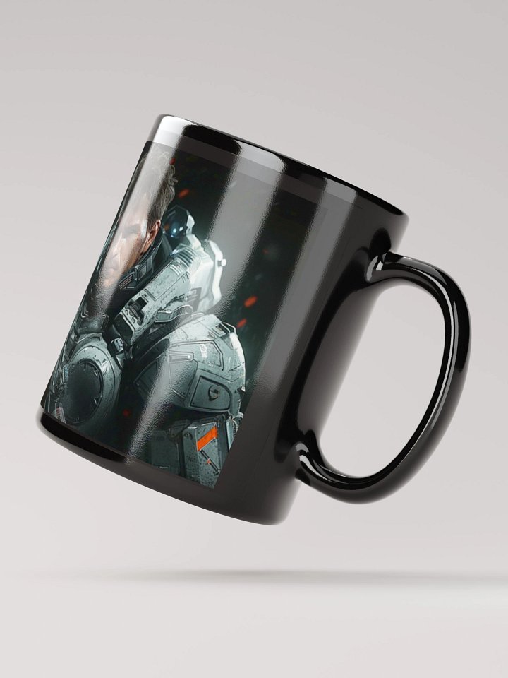 NEVER MESS WITH A HUMAN MARINE Glossy Mug product image (4)