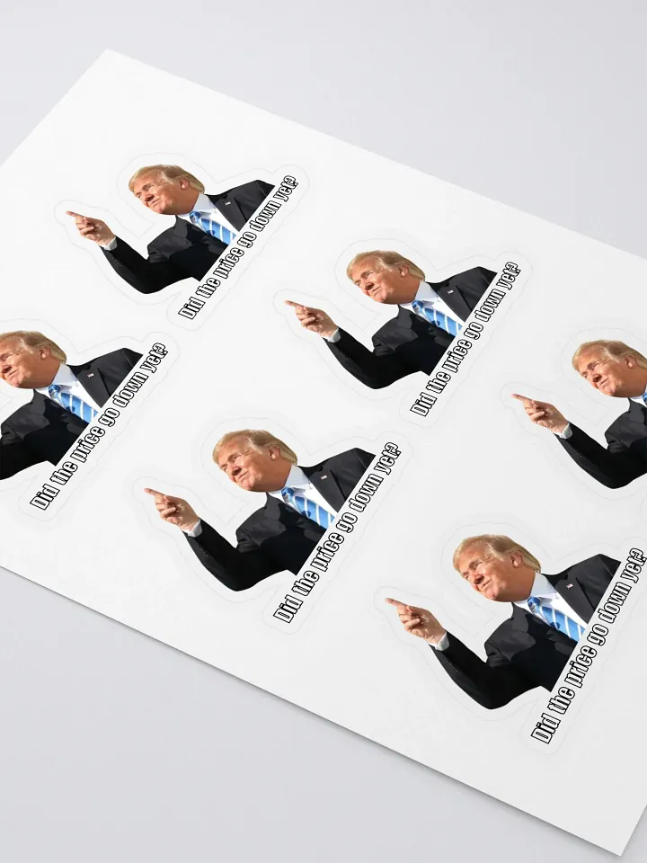 'Did the price go down yet?' Sticker Sheet product image (2)
