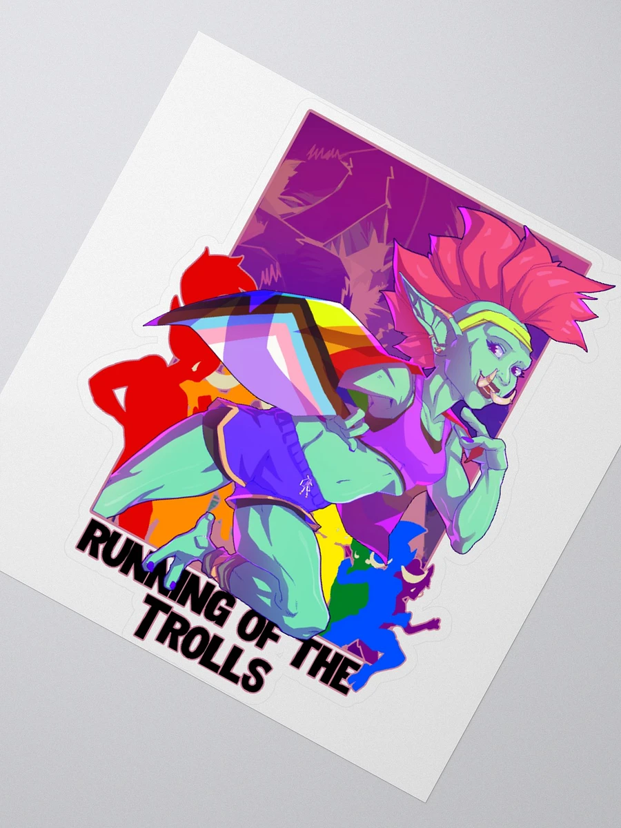 Troll Racer Cut Sticker - By Eggu product image (2)